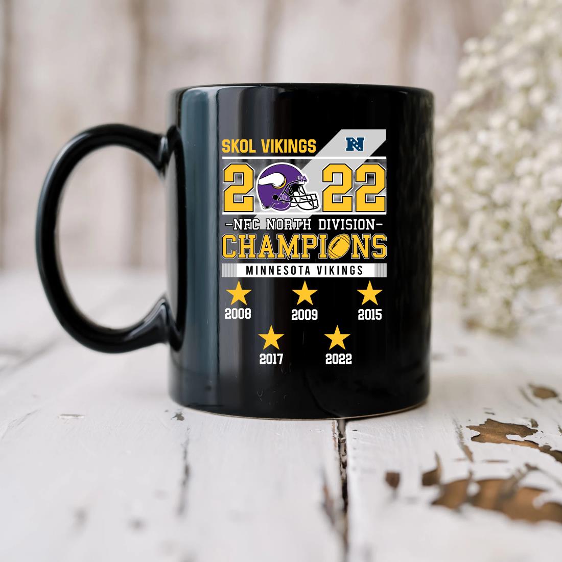 Minnesota Vikings 2022 NFC North division Champions 2008 2009 2015