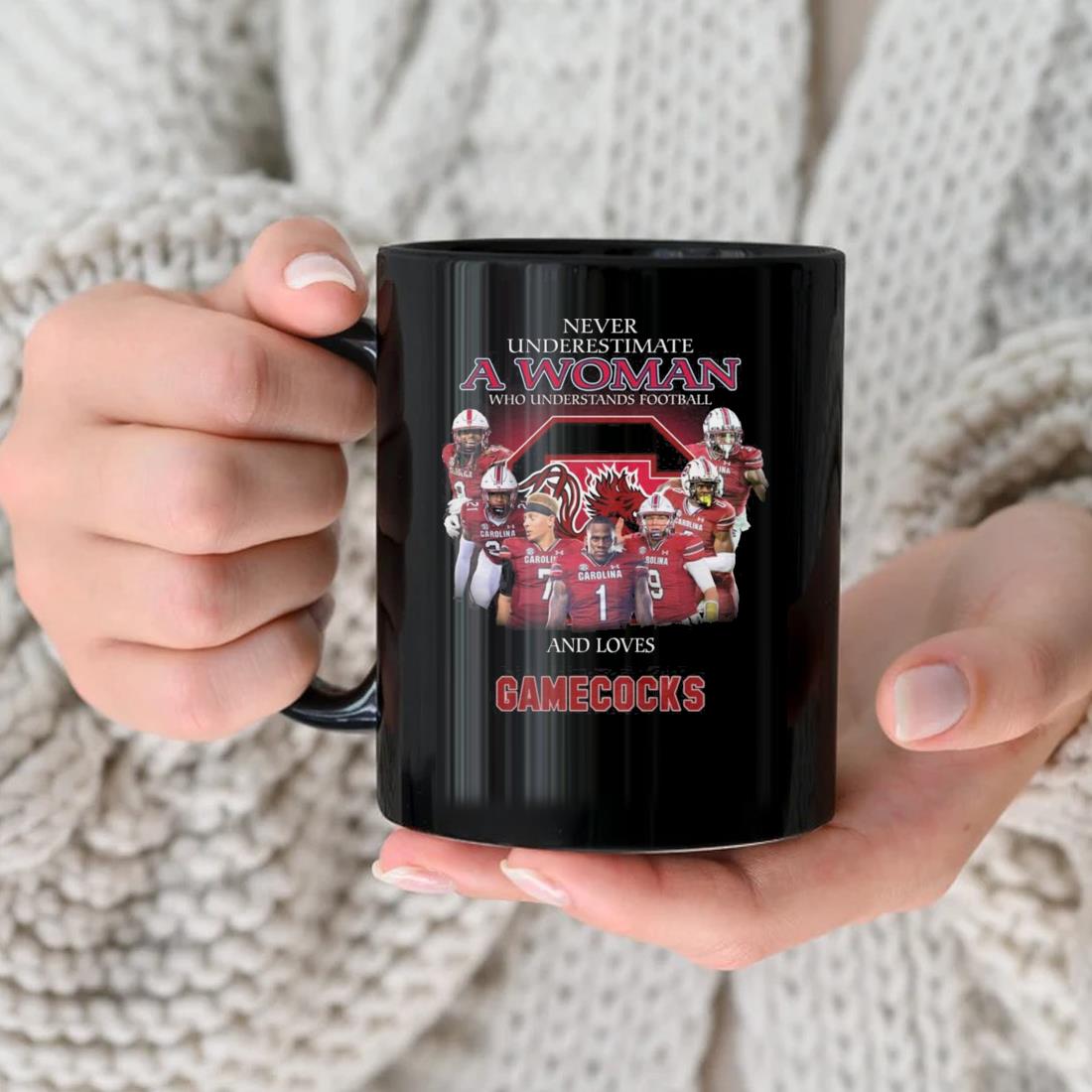 Official Never Underestimate A Woman Who Understands Football And Loves Gamecocks 2022 Mug
