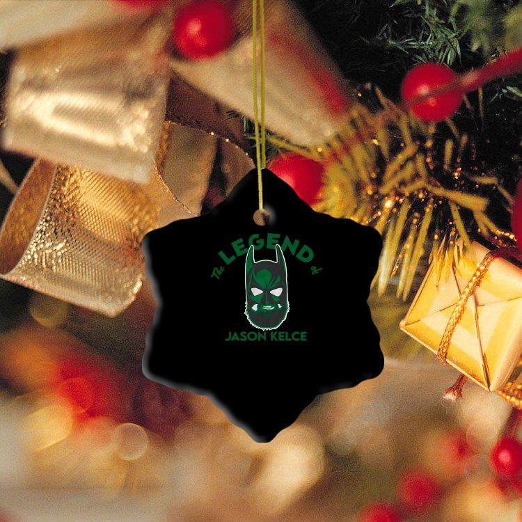 Philadelphia Eagles Jason Kelce Batman signature ornament