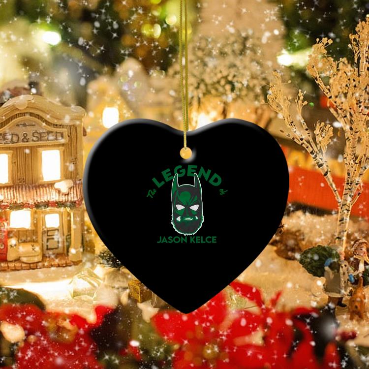 Philadelphia Eagles Jason Kelce Batman signature ornament