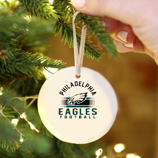 Philadelphia Eagles Small Round Aluminum Ornament