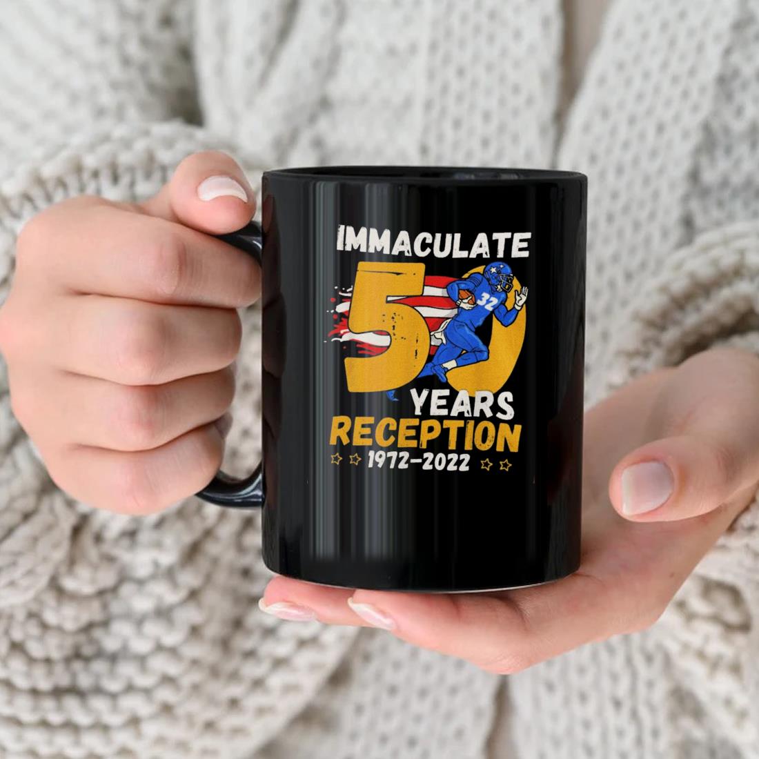 Pittsburgh Steelers Immaculate 50 Years Reception 1972-2022 Mug