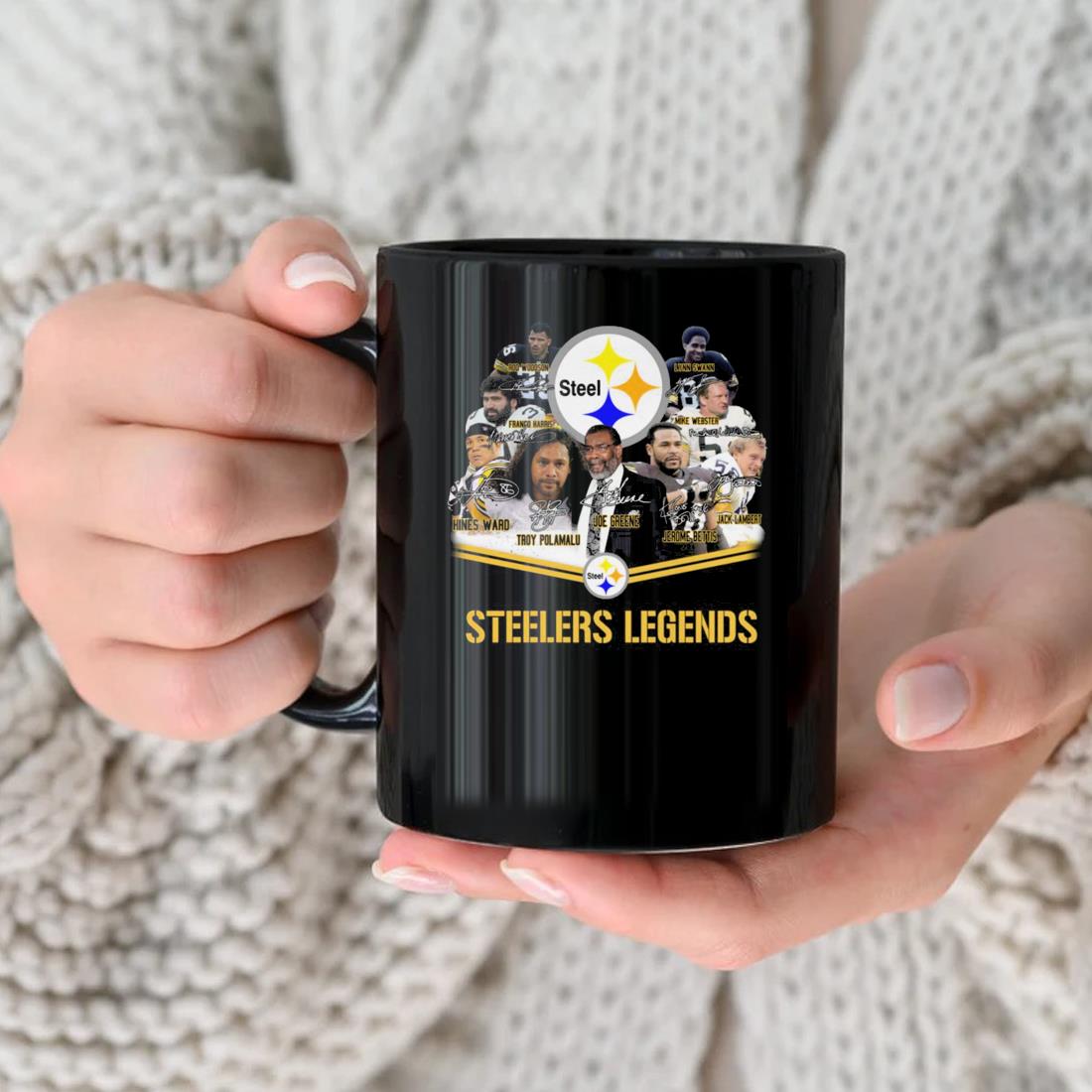 Pittsburgh Steelers Legends Signatures Mug