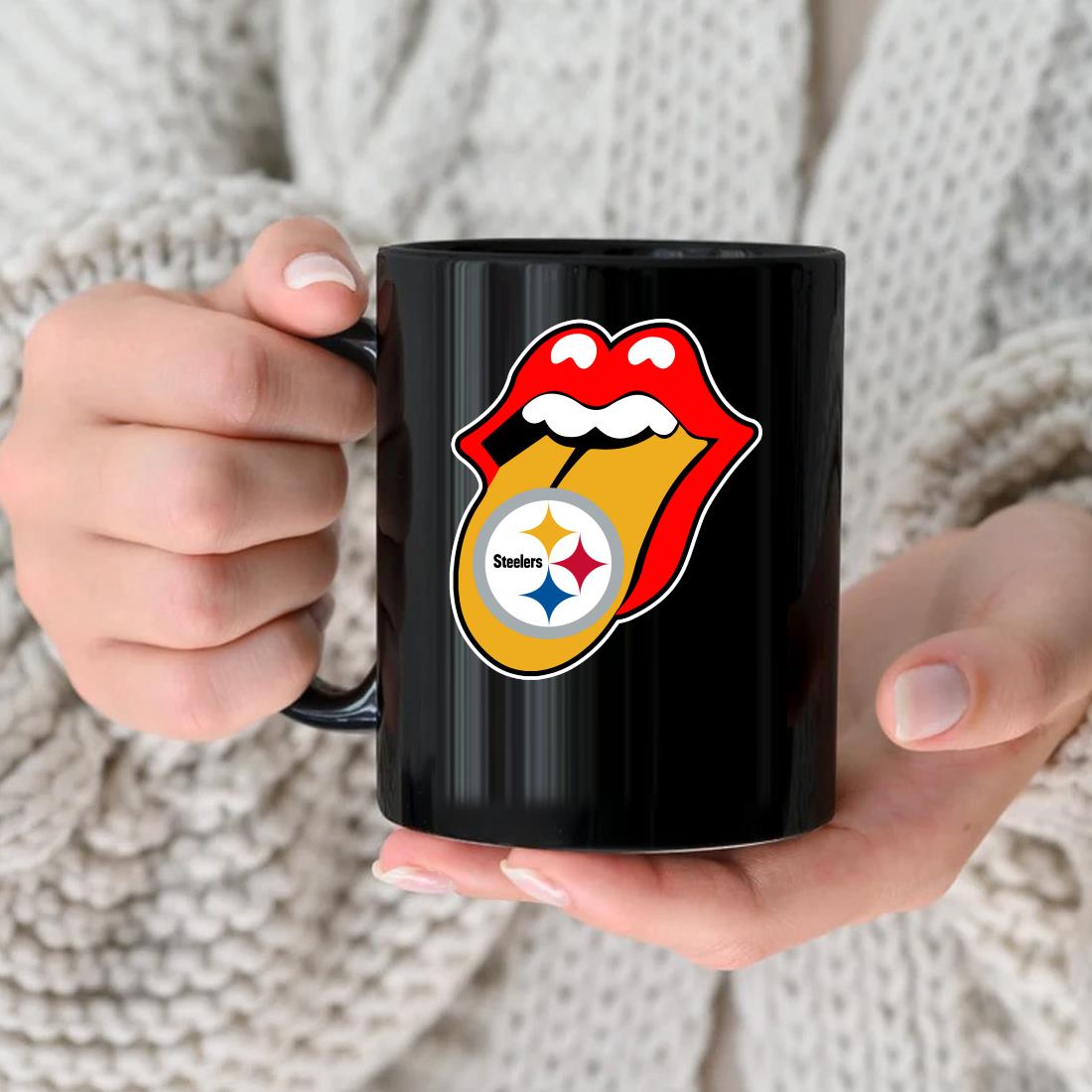 Pittsburgh Steelers The Rolling Stones Logo Mug