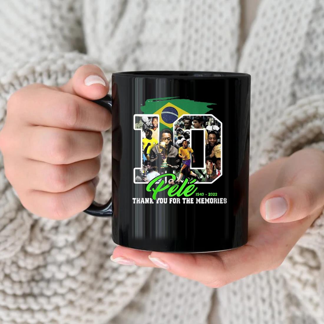Rip Pele 10 1940 2022 Thank You For The Memories Mug