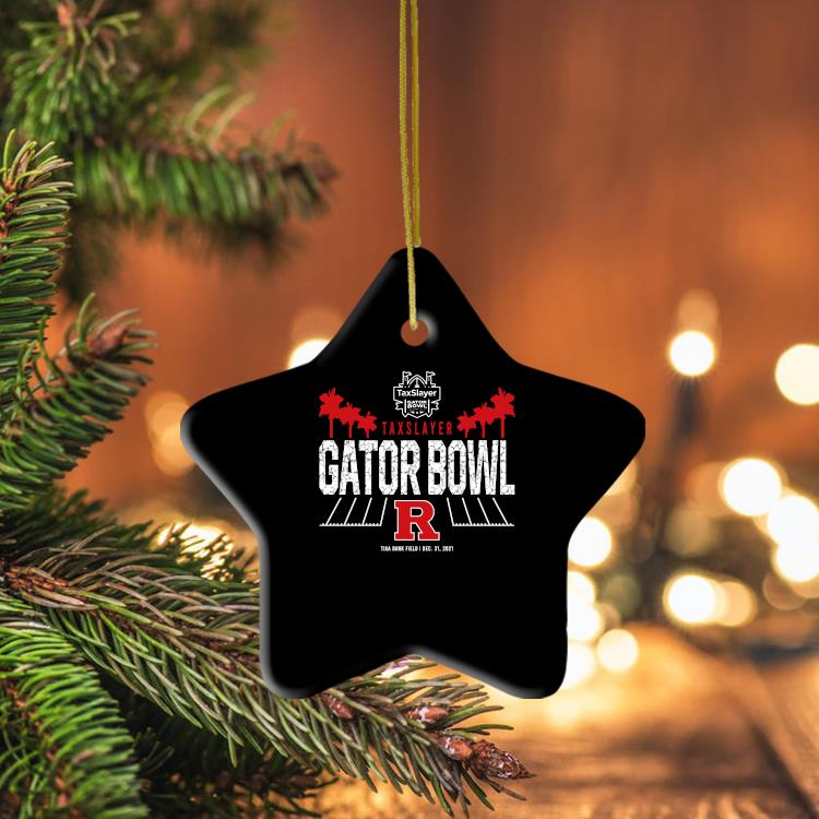 Rutgers Scarlet Knights Taxslayer Gator Bowl 2021 Ornament
