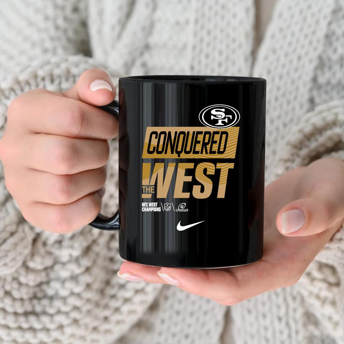 San Francisco 49ers Conquered The West 2022 Afc West Division Champions  Playoff Nfl Mug, hoodie, sweater, long sleeve and tank top