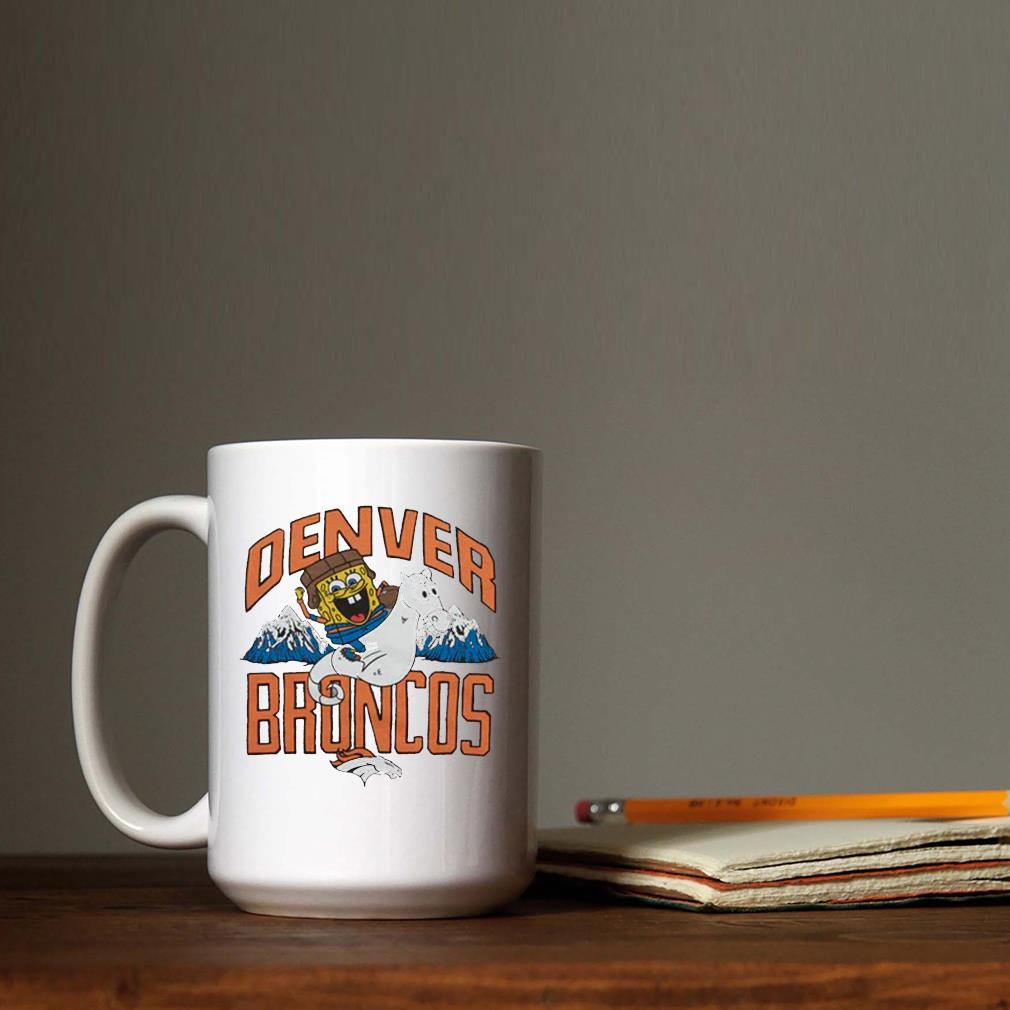 Spongebob X Denver Broncos Mug, hoodie, sweater, long sleeve and tank top