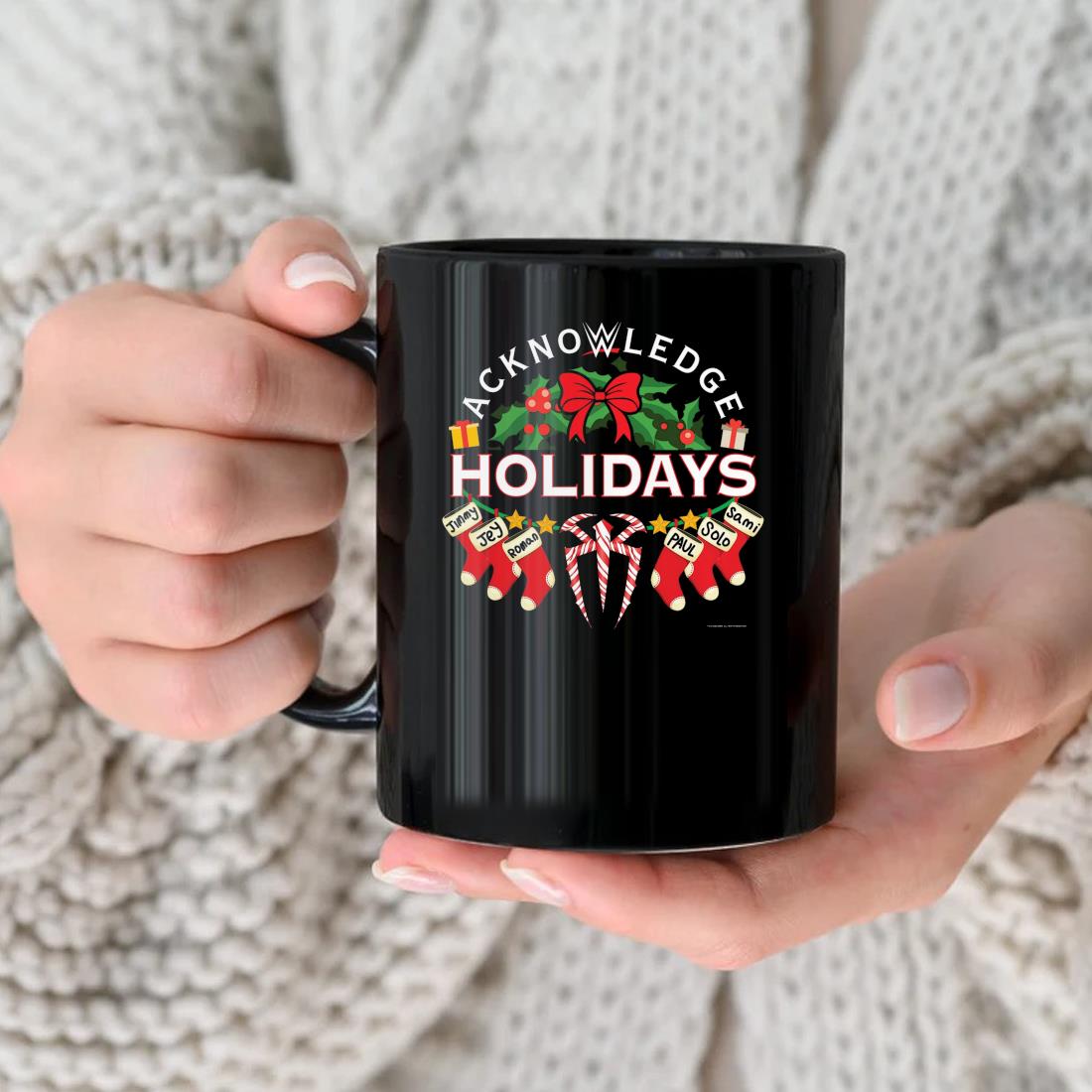 The Bloodline Acknowledge The Holidays Stockings Christmas Mug