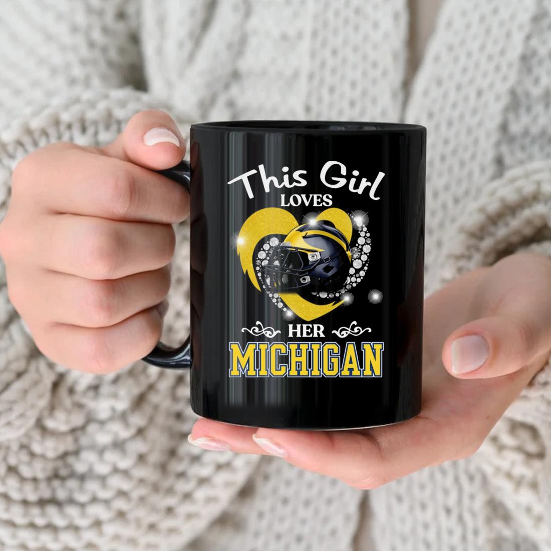 This Girl Loves Her Michigan Wolverines Football 2022 Mug