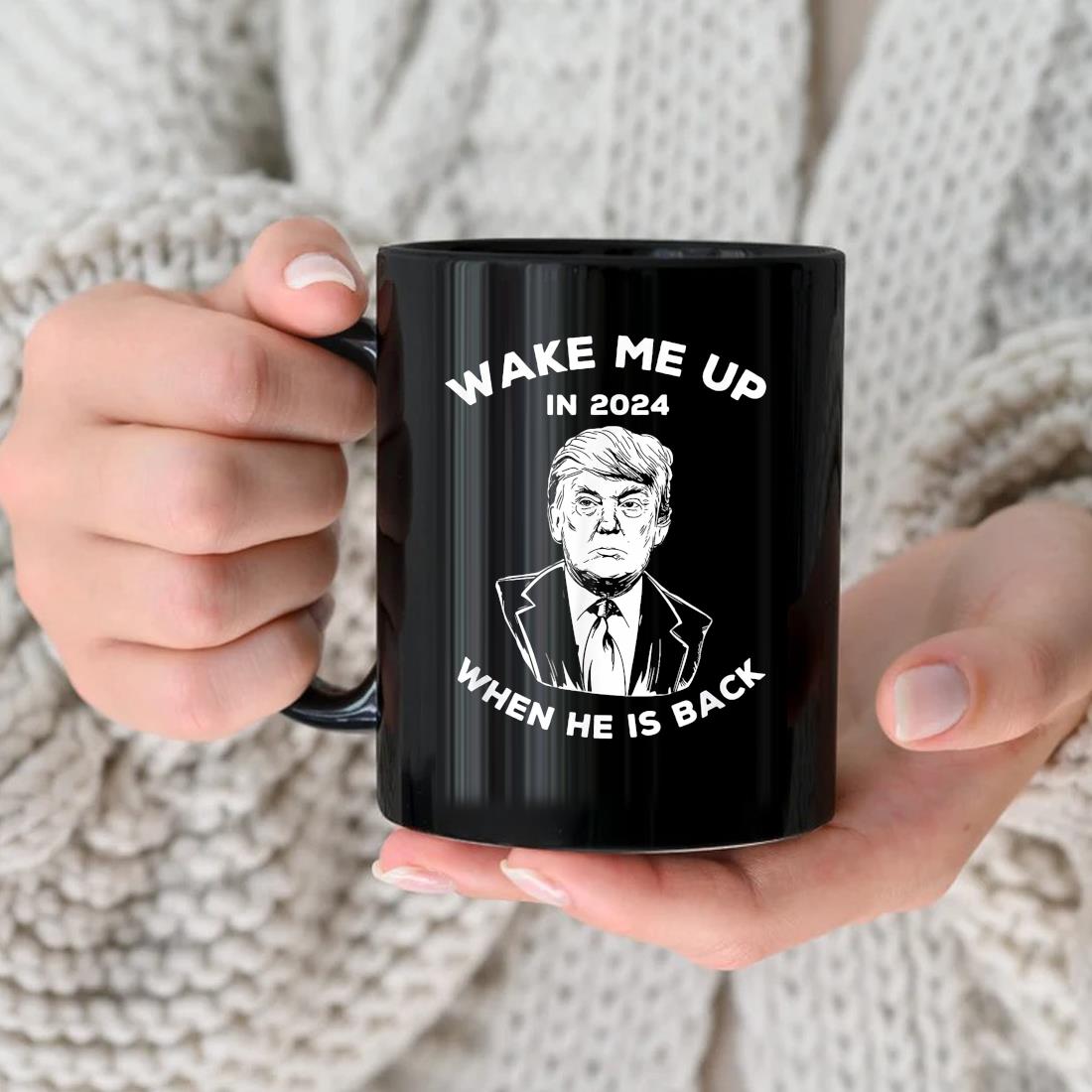 Wake Me Up When He Is Back Trump 2024 President Election Mug