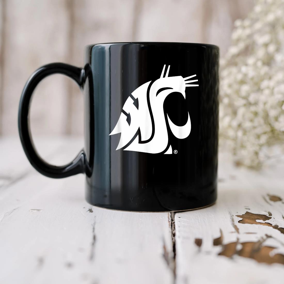 Washington State Cougars Icon Logo Mug biu