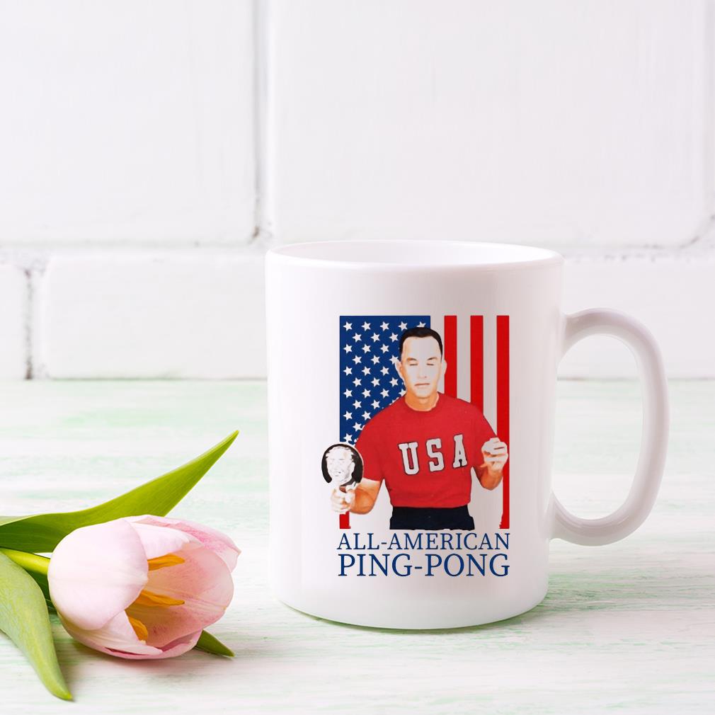 All-American Flag Ping Pong Team Forrest Gump Mug dong