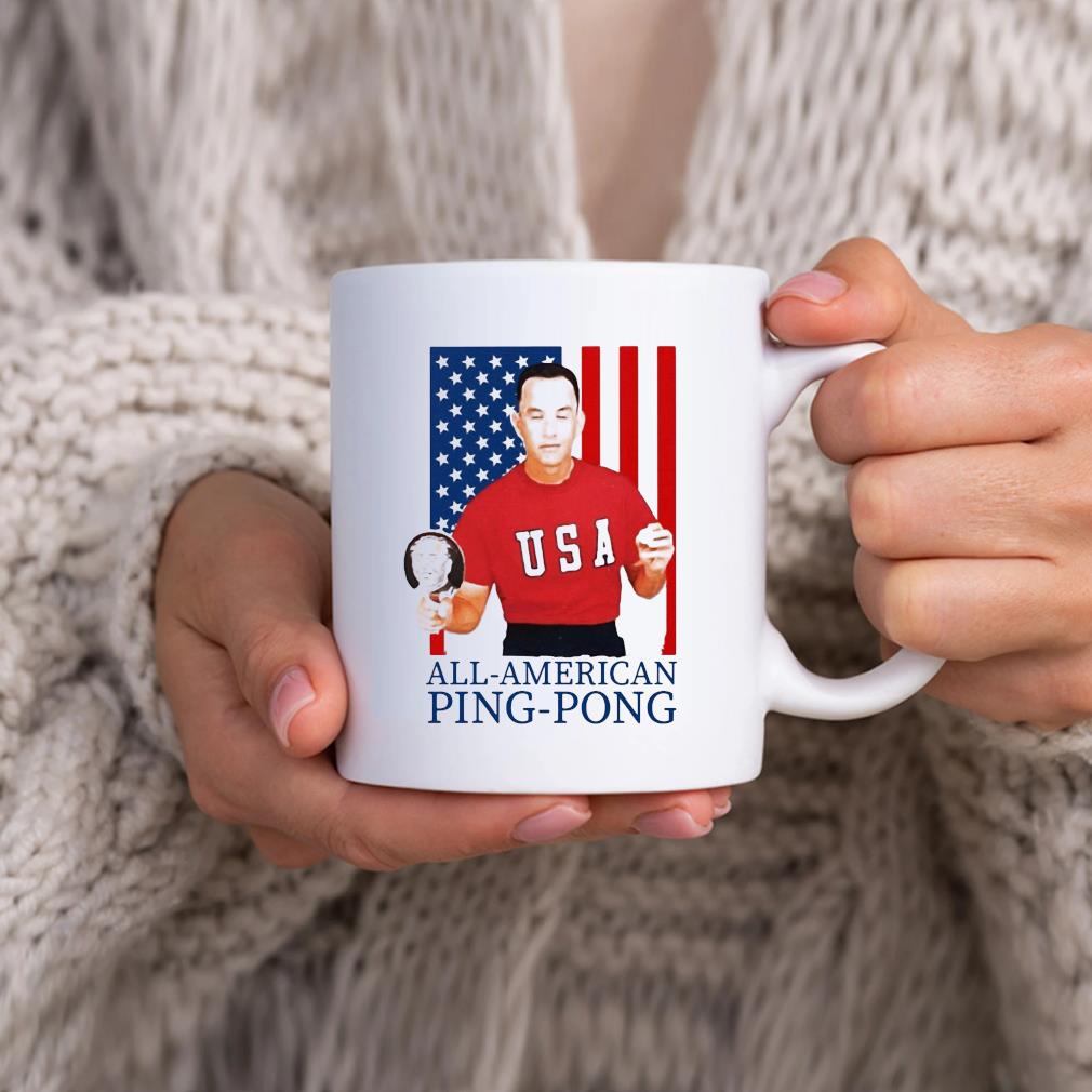 All-American Flag Ping Pong Team Forrest Gump Mug