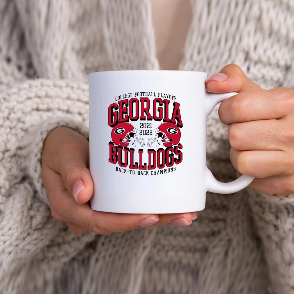 Georgia Bulldogs League Collegiate Wear Back-To-Back College Football Playoff National Champions Tri-Blend Mug