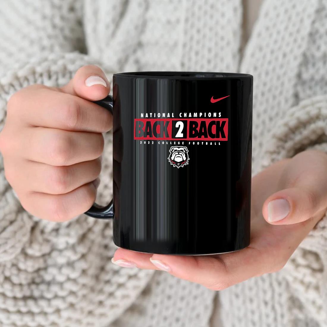 Georgia Bulldogs Nike Back-To-Back College Football Playoff National Champions Mug