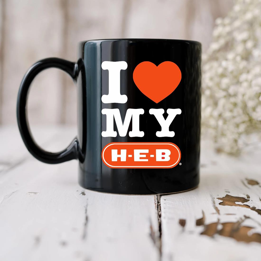 I Love My Heb Mug biu