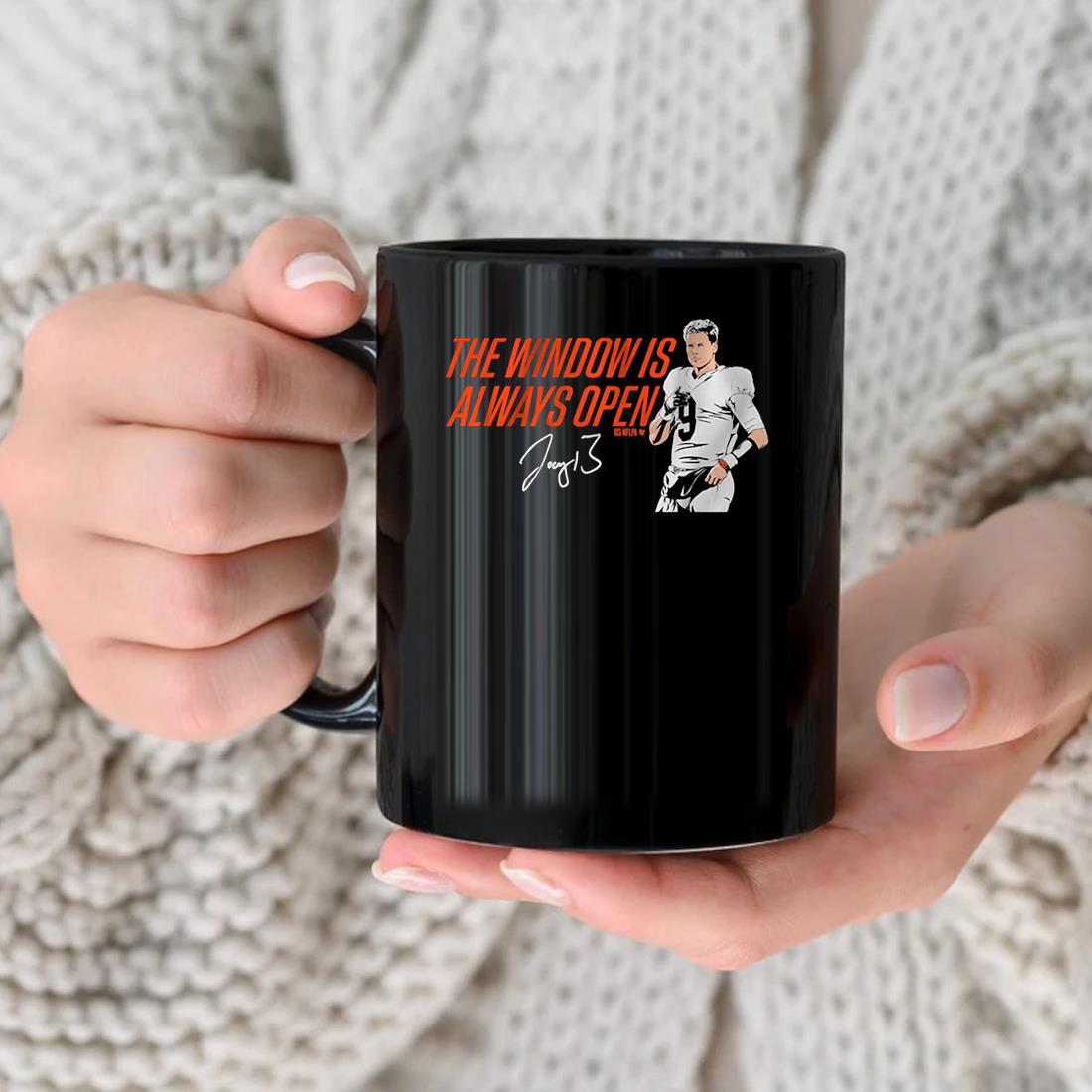 Joe Burrow The Window Is Always Open Signature Mug