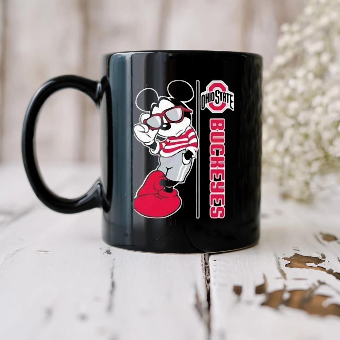 Mickey Mouse X Ohio State Buckeyes Mug biu
