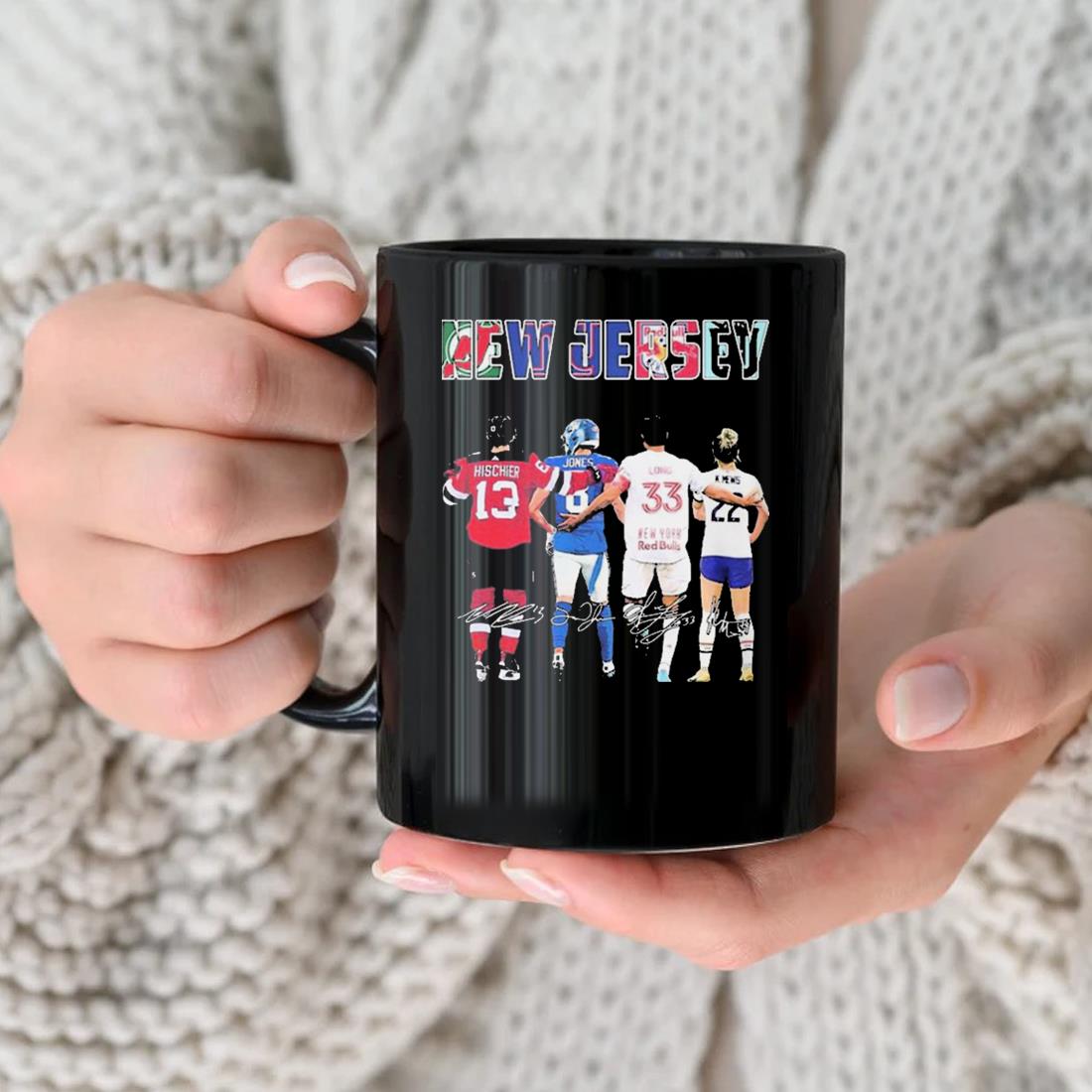 New Jersey Sports Team Players Signatures Mug