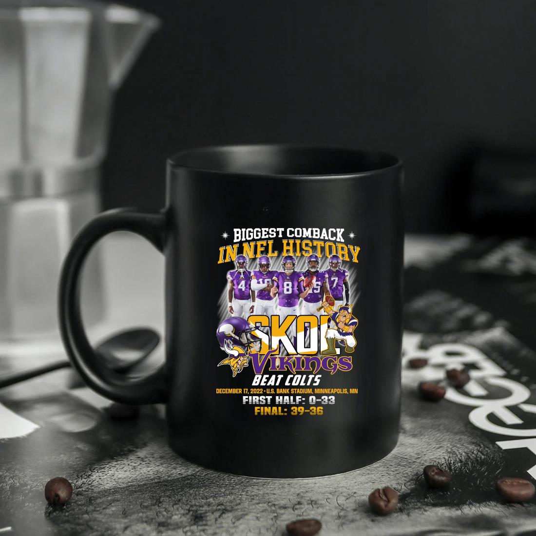 Top Skol minnesota vikings largest comeback in nfl history shirt, hoodie,  sweater, long sleeve and tank top