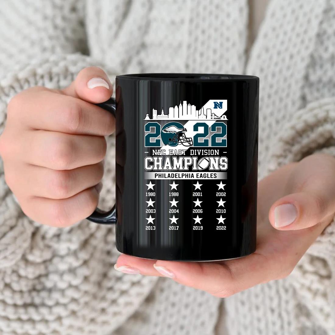 Official Philadelphia eagles 2022 nfc east division champions 1980 2022  shirt, hoodie, sweater, long sleeve and tank top