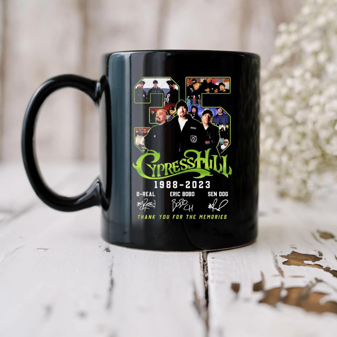 35 Years 1988-2023 Cypress Hill Thank You For The Memories Signatures Mug