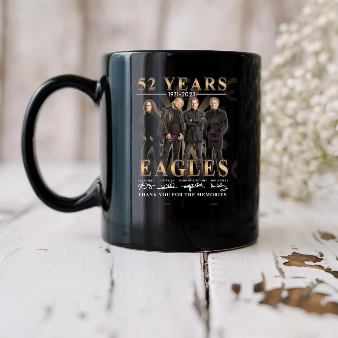 52 Years Of 1971 – 2023 Eagles Thank You For The Memories Signatures Mug