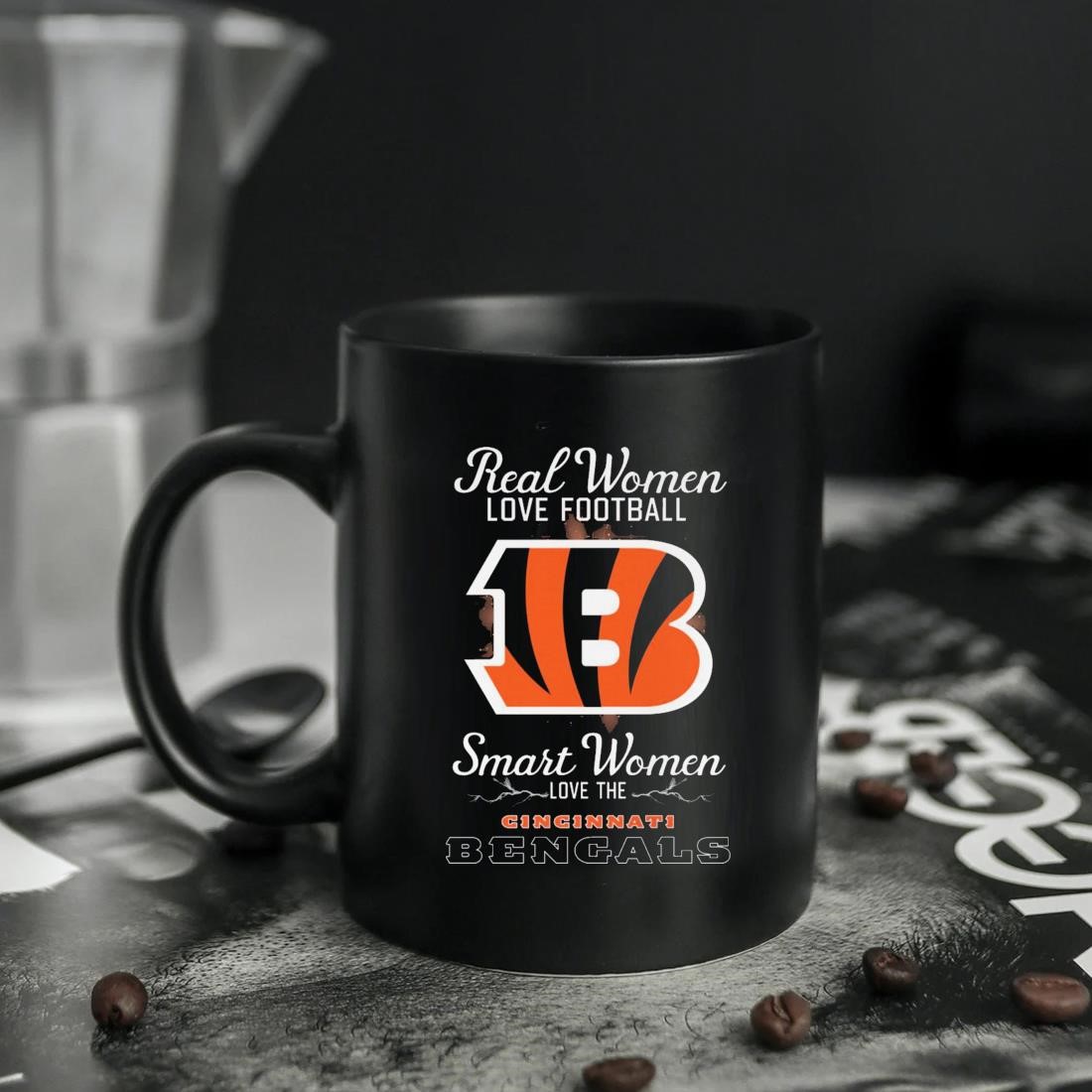 Design real women love Football smart women love the cincinnatI bengals  shirt, hoodie, sweater, long sleeve and tank top