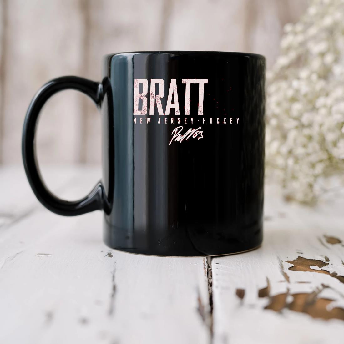 Bratt New Jersey Hockey Signature Mug