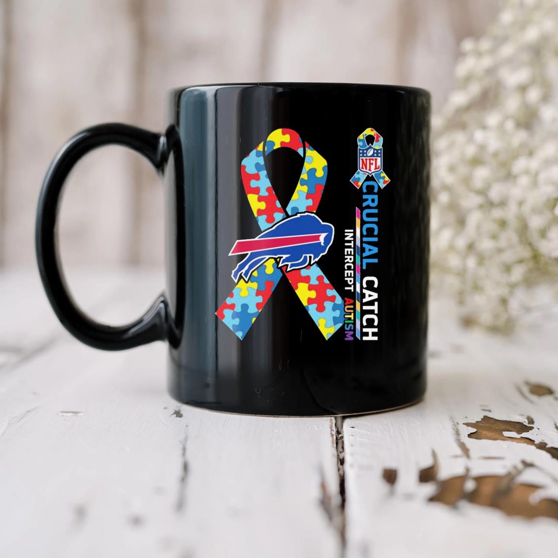 Buffalo Bills Crucial Catch Intercept Autism 2023 Mug