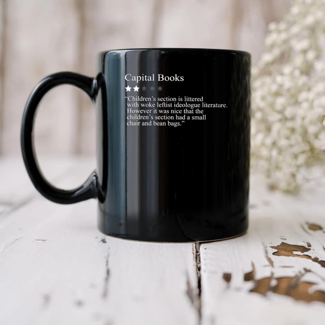 Capital Books 2 Stars For Woke Leftist Literature Mug