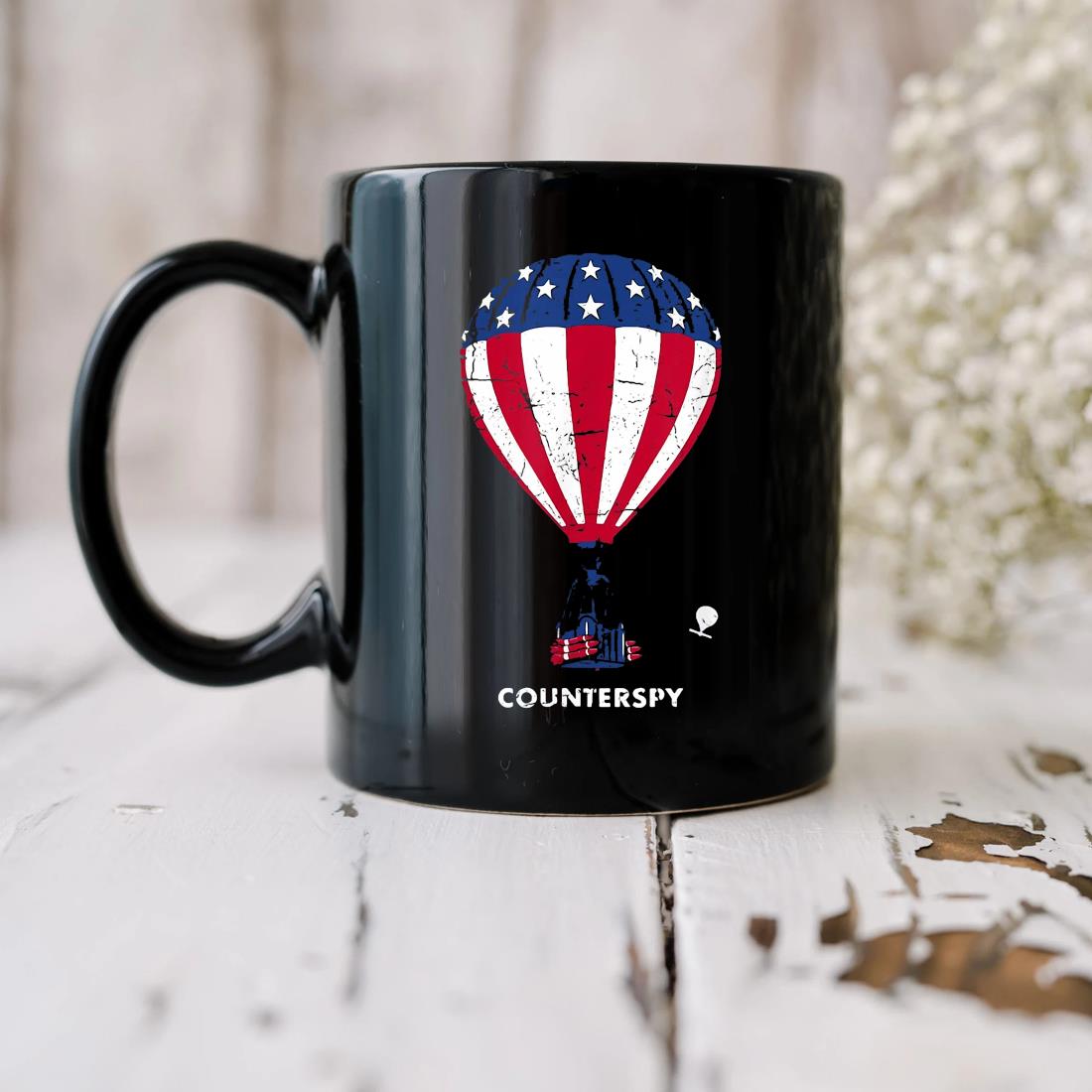 Chinese Spy Balloon Surveillance Joe Biden China Flag Mug