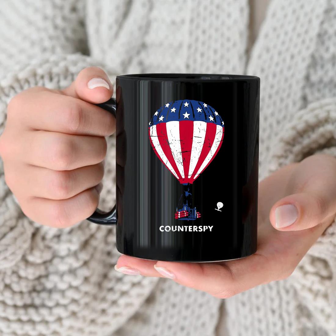 Chinese Spy Balloon Surveillance Joe Biden China Flag Mug nhu