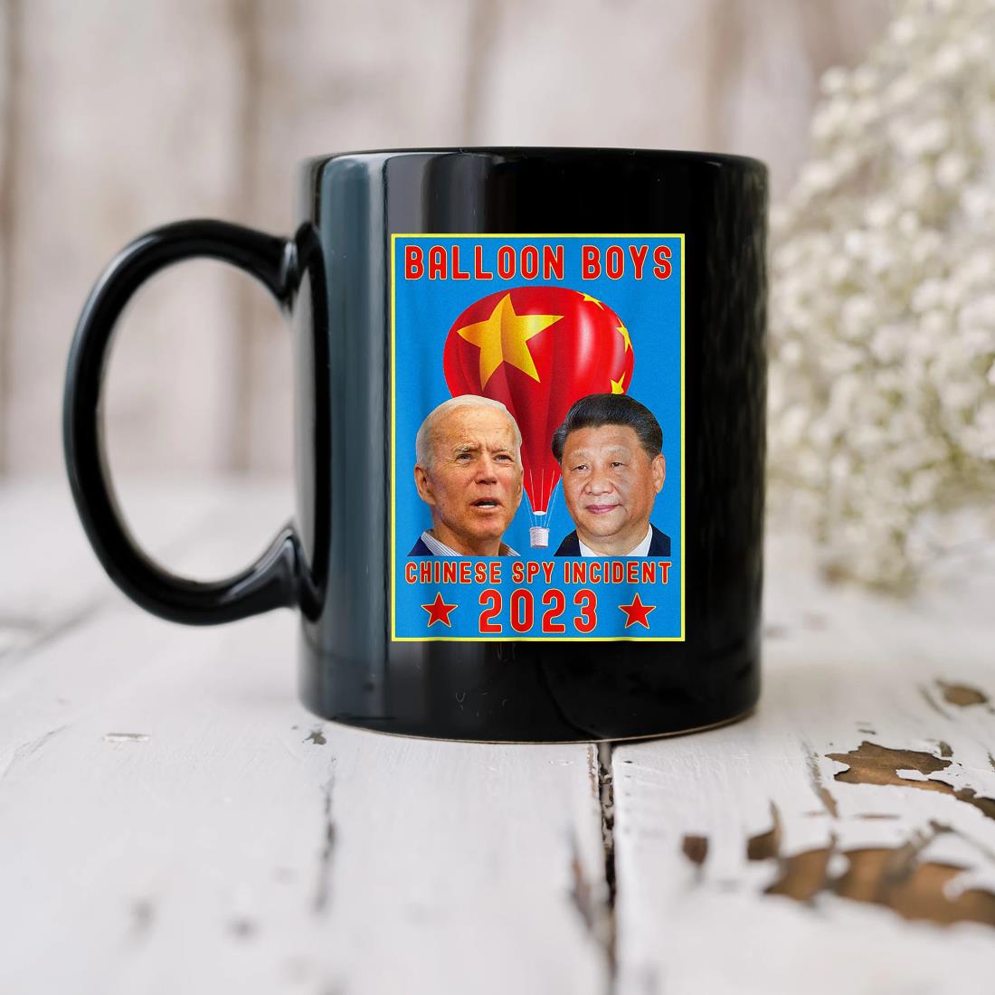 Chinese Surveillance Balloon Boys – Joe Biden Vs Xi Jinping Mug