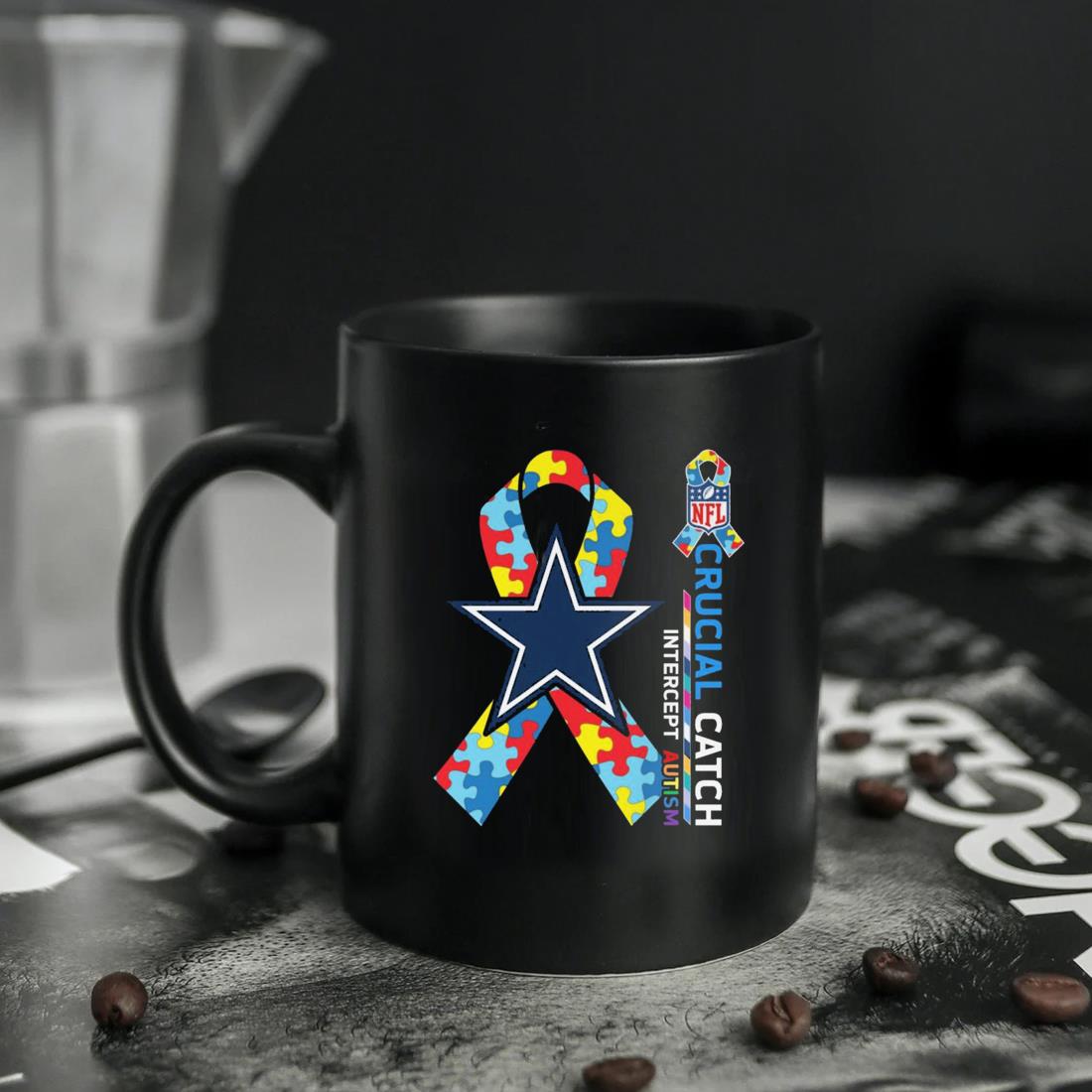 Dallas Cowboys Crucial Catch Intercept Autism 2023 Mug, hoodie