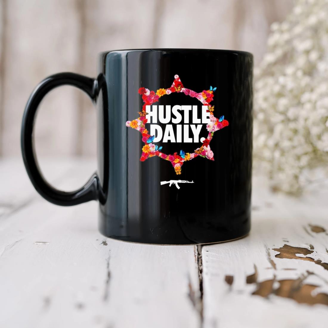 Hustle Daily Rose Circle Mug