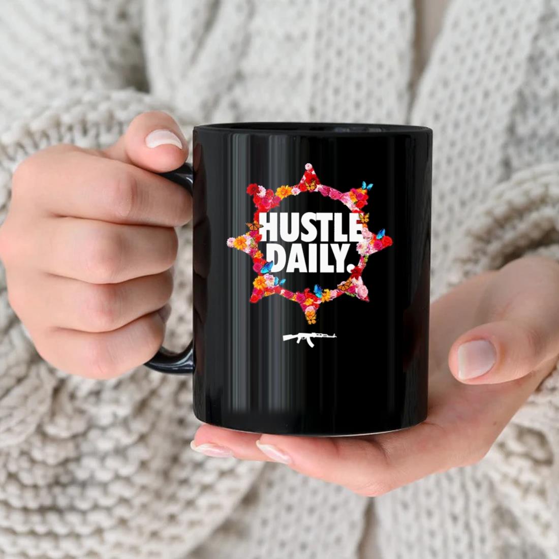 Hustle Daily Rose Circle Mug nhu