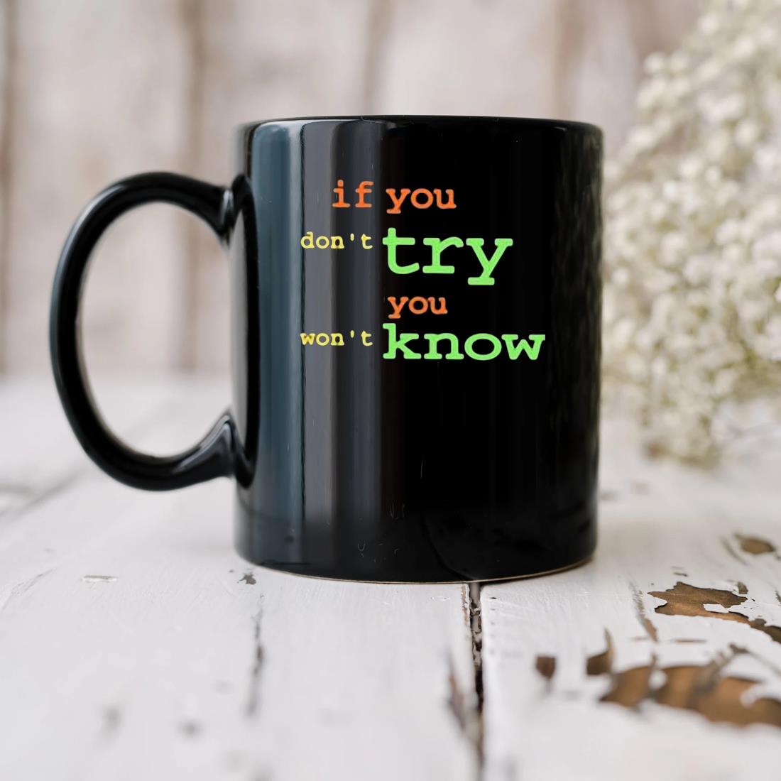 If You Don’t Try You Won't Know Mug