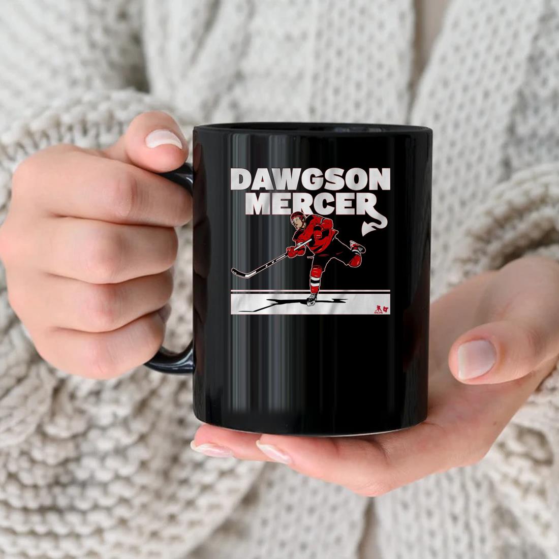 Jersey Devils Dawson Dawgson Mercer Mug nhu