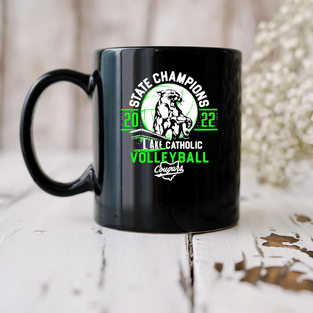 Lake Catholic State Volleyball Champions 2022 Mug