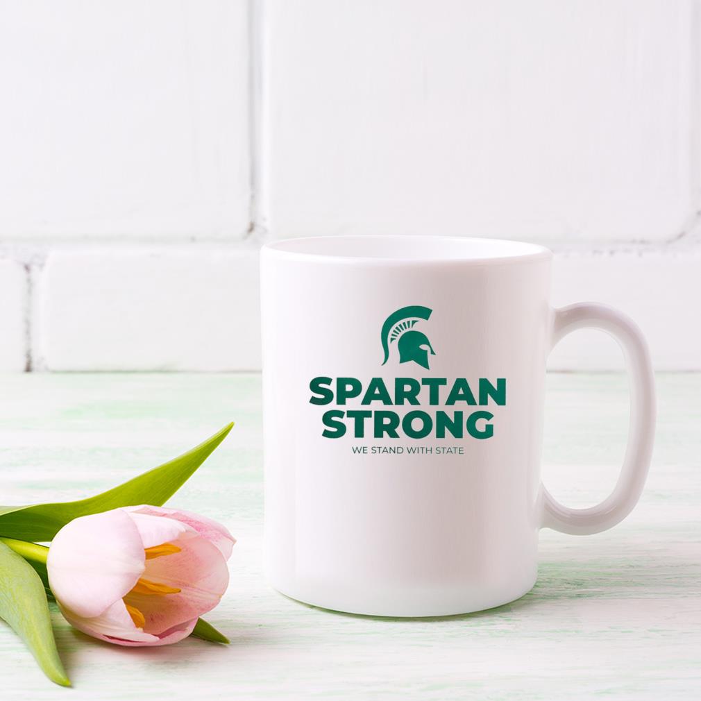 Michigan State Spartan Strong We Stand With State Mug
