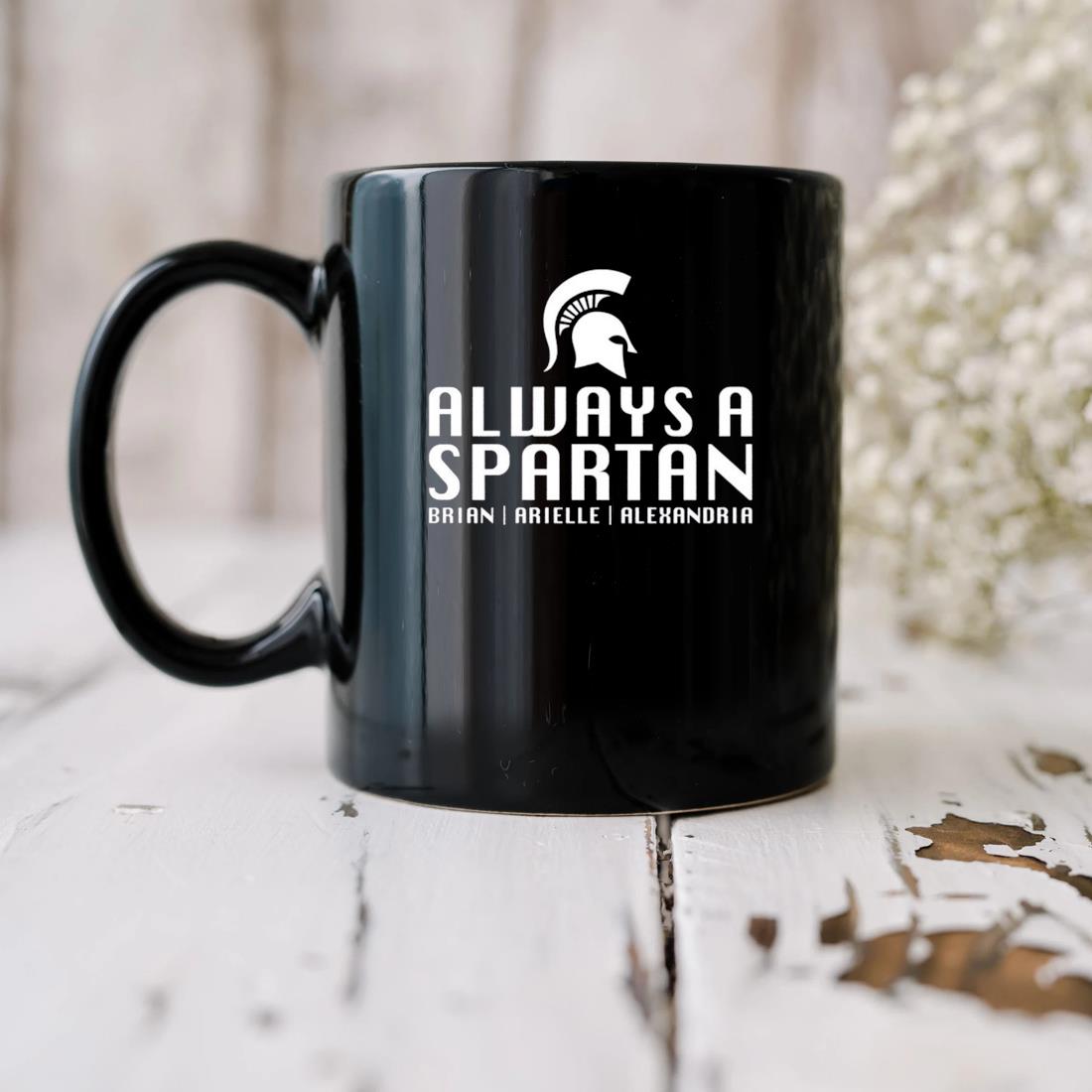 Official Always A Spartan Brian Arielle Alexandria Mug