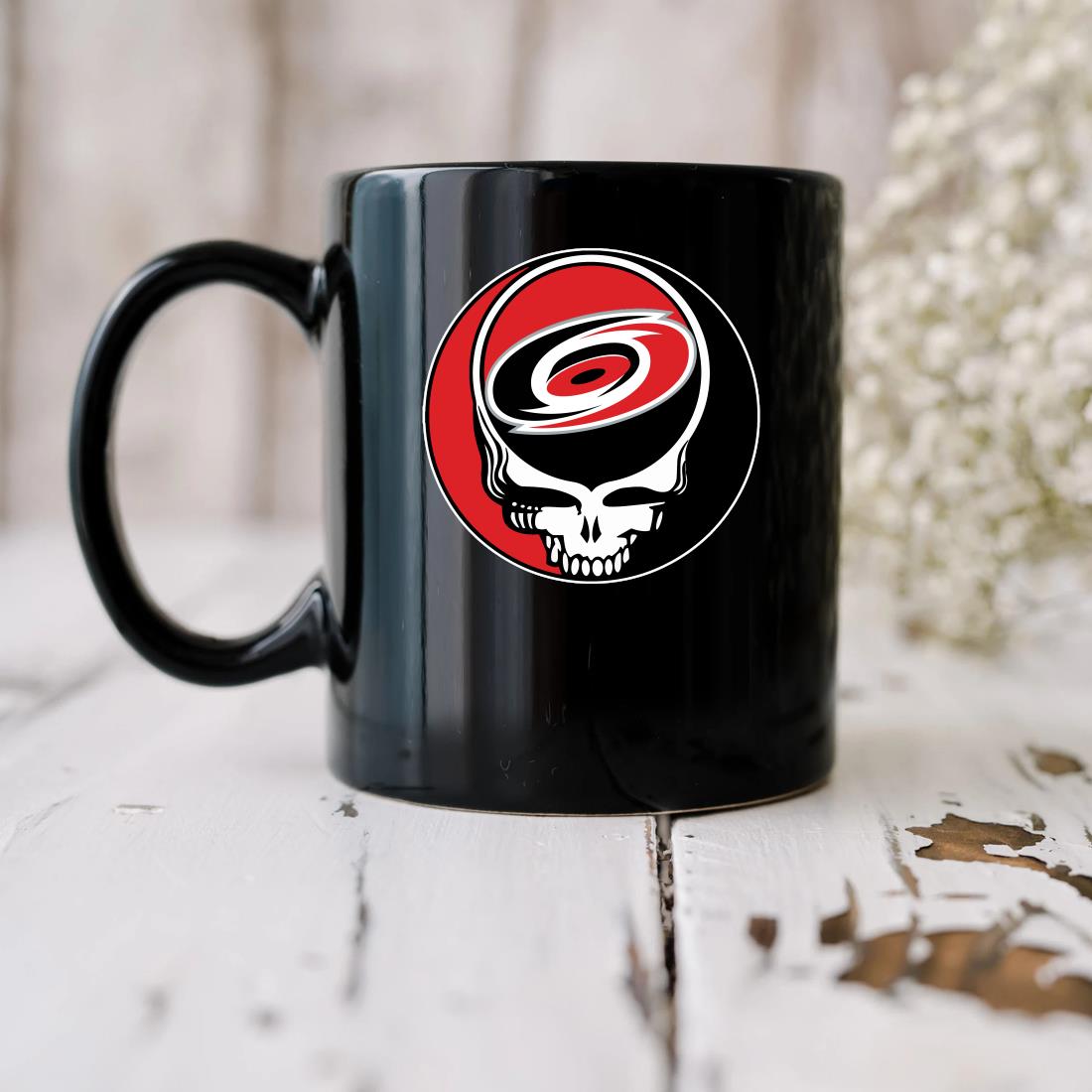 Official Carolina Hurricanes Grateful Dead Steal Your Face Hockey Nhl Mug