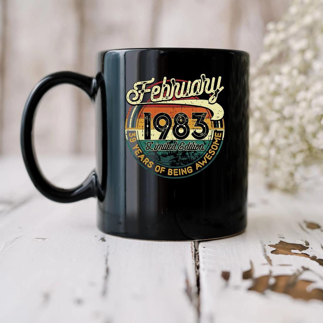 Official February 1983 39th Birthday 39 Years Old Vintage Mug