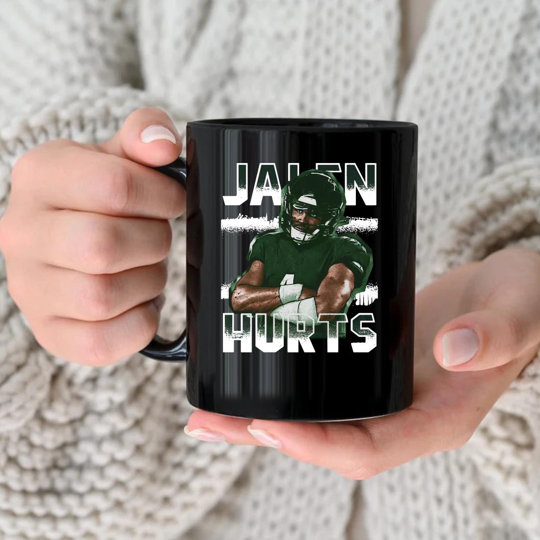 Official Jalen Hurts Philadelphia Eagles Pose Mug nhu