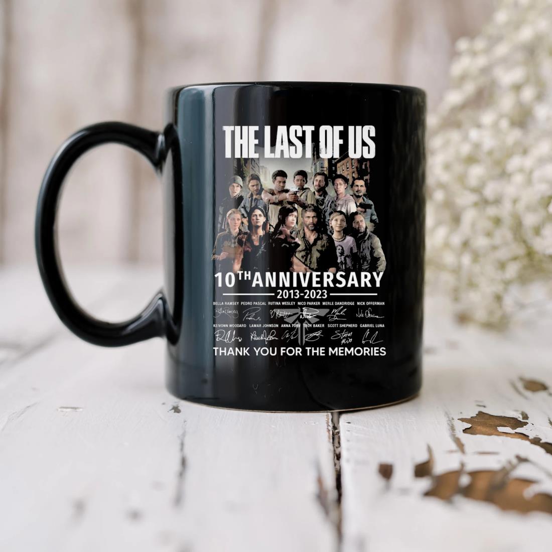Official The Last Of Us 10th Anniversary 2013-2023 Thank You For The Memories Signatures Mug