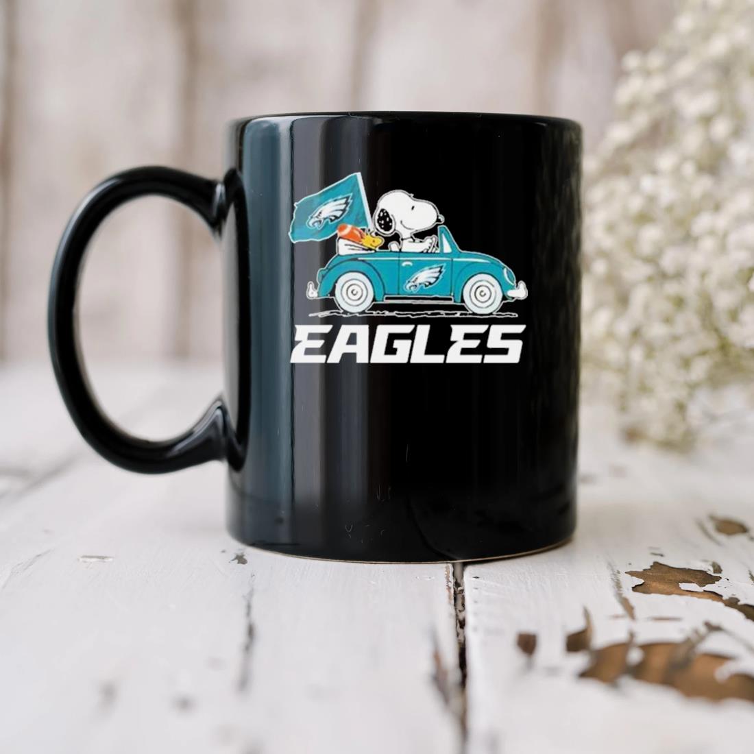 Philadelphia Eagles Snoopy And Woodstock Drive Car 2023 Super Bowl