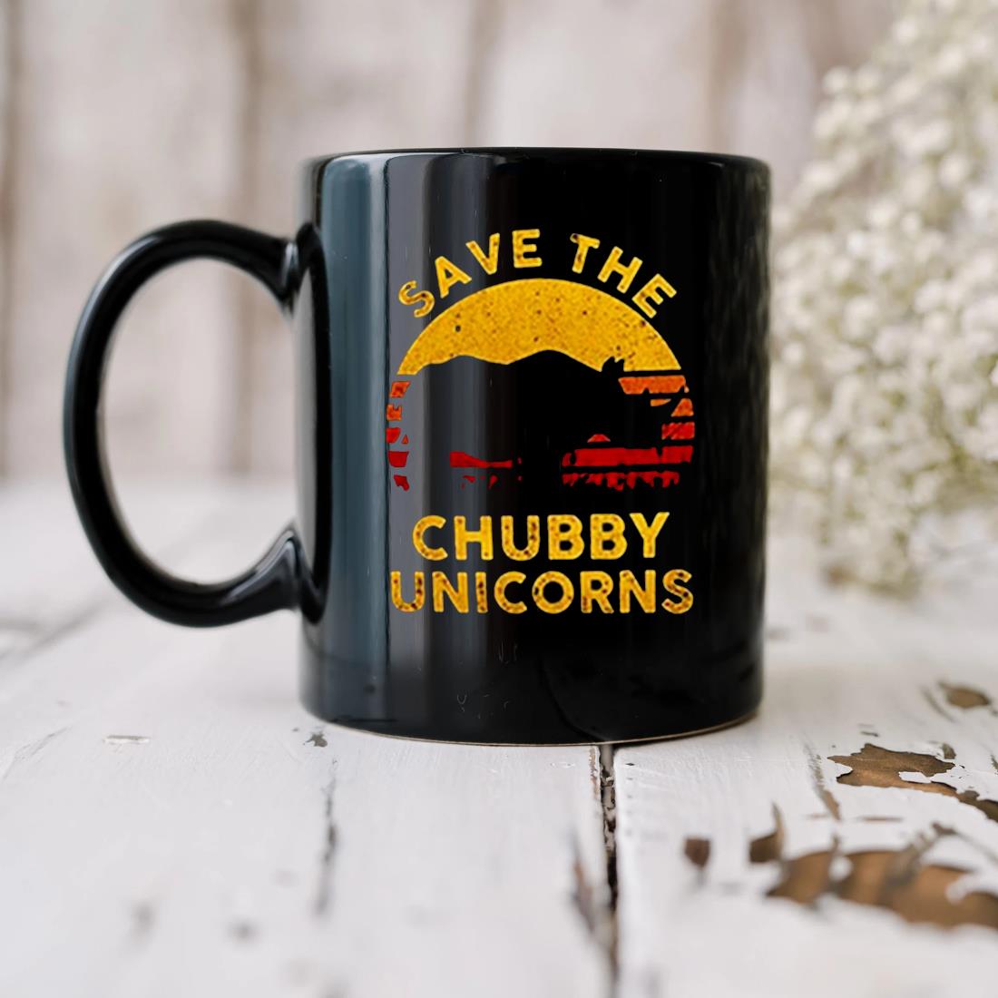 Rhino Save The Chubby Unicorn Mug