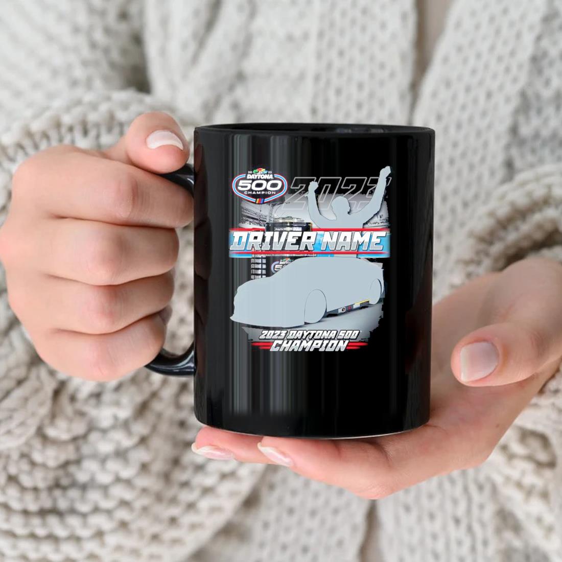 Ricky Stenhouse Jr. Checkered Flag 2023 Daytona 500 Past Champion Mug nhu